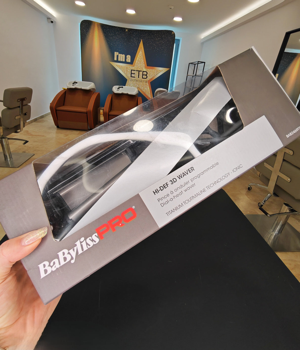 BabylissPro Hi-Def Waver Ondulator De Păr Profesional 19mm CU AMBALAJ DETERIORAT