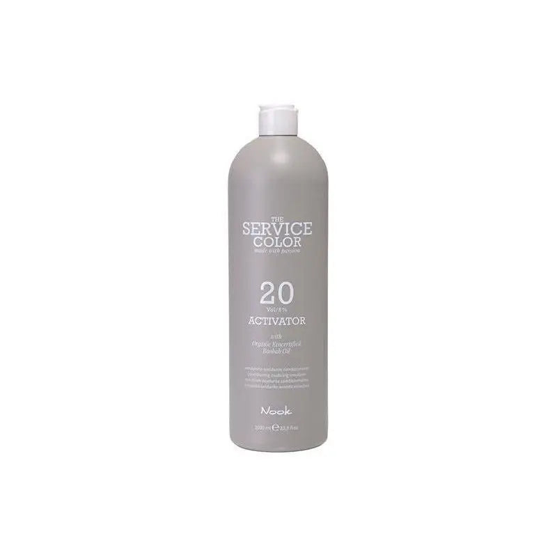 Oxidant Nook Service Color Activator 6% 20Vol pentru Rezultate Maxime și Formulă Îmbogățită cu Ulei de Baobab - 1000 ml