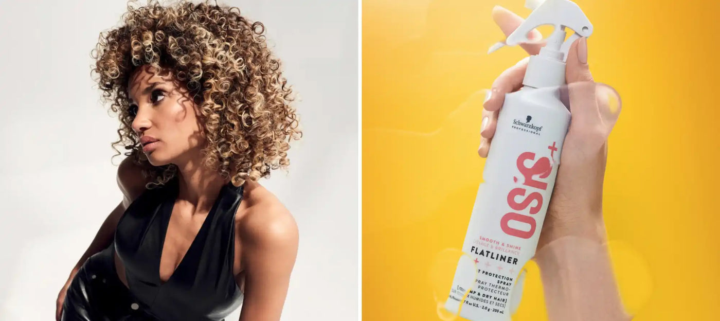 Produs de păr și model.