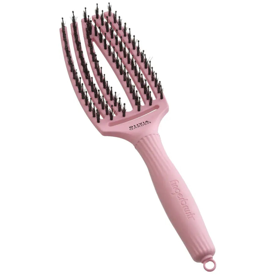 Perie de Păr Curbată Olivia Garden Fingerbrush Thinkpink 2024 - Păr
