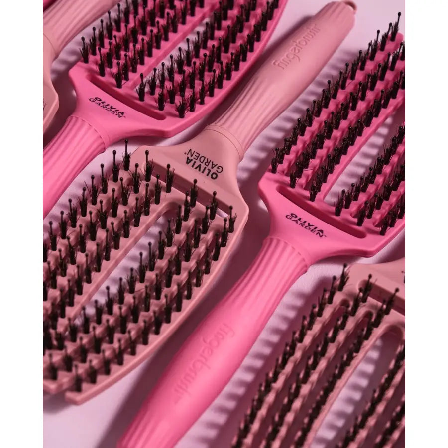 Perie de Păr Curbată Olivia Garden Fingerbrush Thinkpink 2024 - Păr