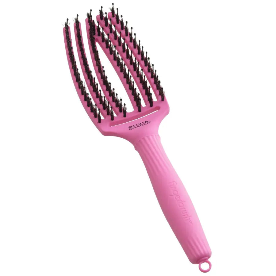 Perie de Păr Curbată Olivia Garden Fingerbrush Thinkpink 2024 - Păr