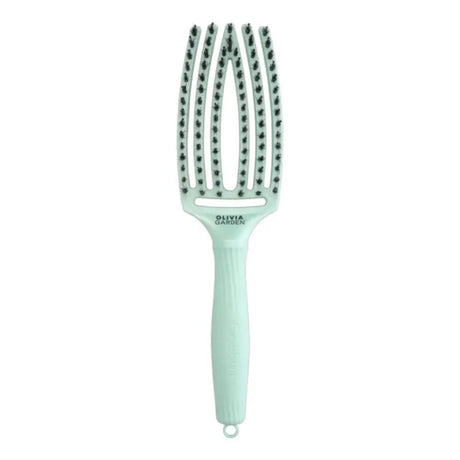 Perie de Păr Profesională cu Peri de Mistreț și Nailon Olivia Garden Arctic Lights Fingerbrush - Arctic Teal
