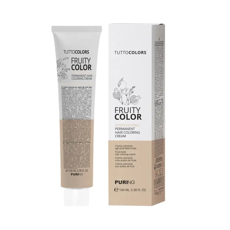 Puring Fruity Color Vopsea Permanent - 100 ml / 1.0 Negru Natural - Păr