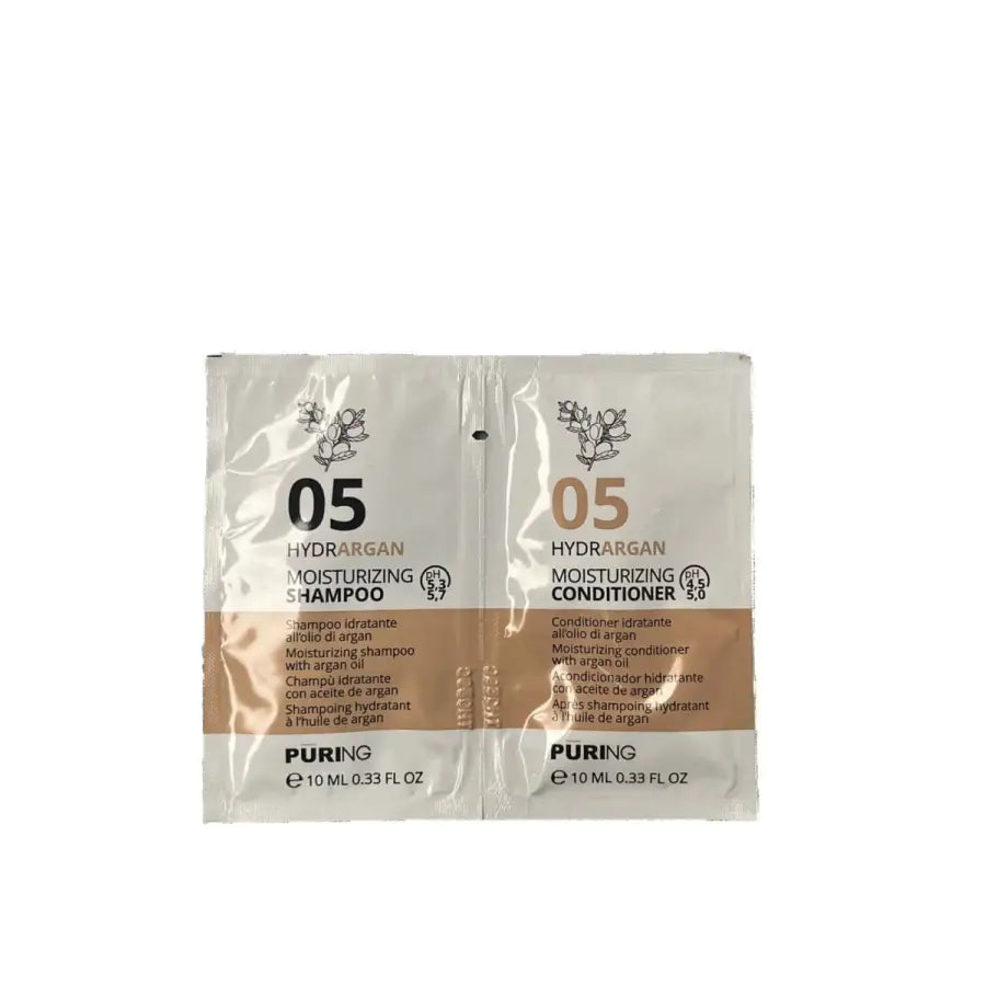 Puring Hydrargan Șampon Și Balsam Hidratant Cu Ulei De Argan 10ml+10ml