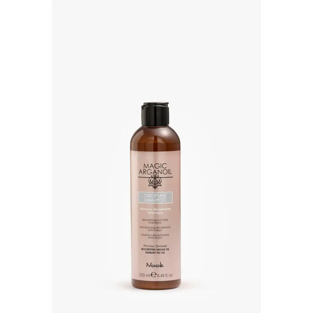 Șampon Anti-Frizz pentru Păr Rebel cu Formulă Disciplinantă și Curățare Delicată Nook Magic ArganOil Discipline - 250
