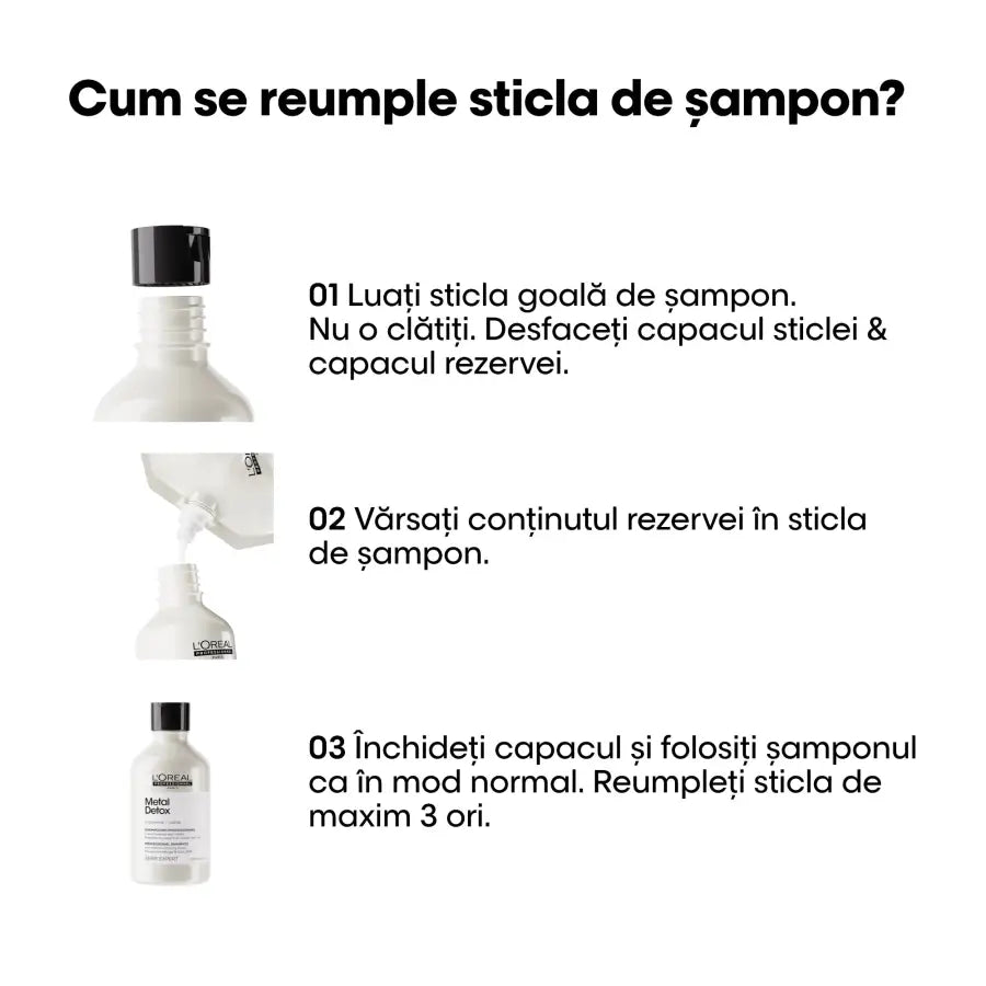 Șampon-Cremă Profesional L’Oréal Professionnel Metal Detox – Curățare Profundă a Metalelor Strălucire & Protecție