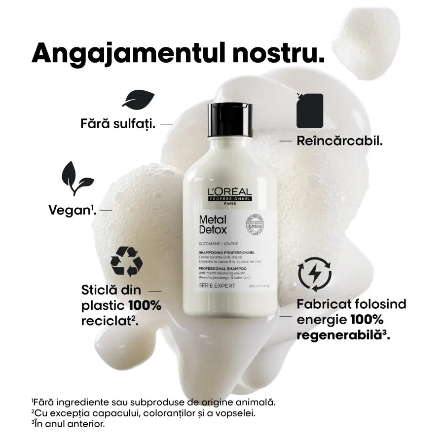 Șampon-Cremă Profesional L’Oréal Professionnel Metal Detox – Curățare Profundă a Metalelor Strălucire & Protecție