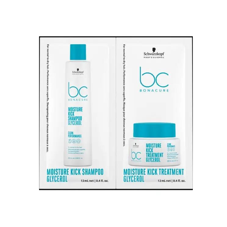 Schwarzkopf Professional Bonacure Clean Performance Moisture Kick Set Duo Șampon Și Balsam 2x12ml