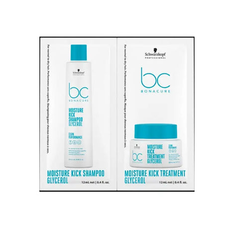 Schwarzkopf Professional Bonacure  Clean Performance Moisture Kick Set Duo Șampon Și Balsam 2x12ml