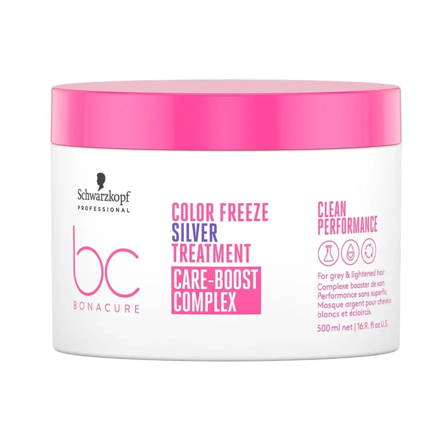 Schwarzkopf Professional Bonacure Color Freeze Silver Treatment 500ml – Mască Profesională Vegană pentru Păr Vopsit
