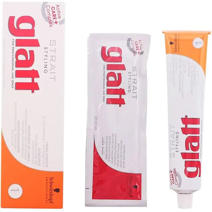 Schwarzkopf Strait Styling Glatt Kit No. 1 – Tratament Profesional pentru Îndreptarea Părului Cret și Vopsit - Păr