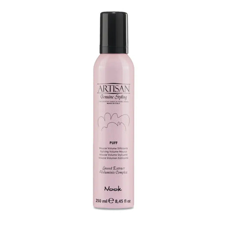 Spumă pentru Volum cu Extract de Semințe de In Fără Efect Încărcat al Părului Nook Artisan Puff 250ml - 250 ml - Păr