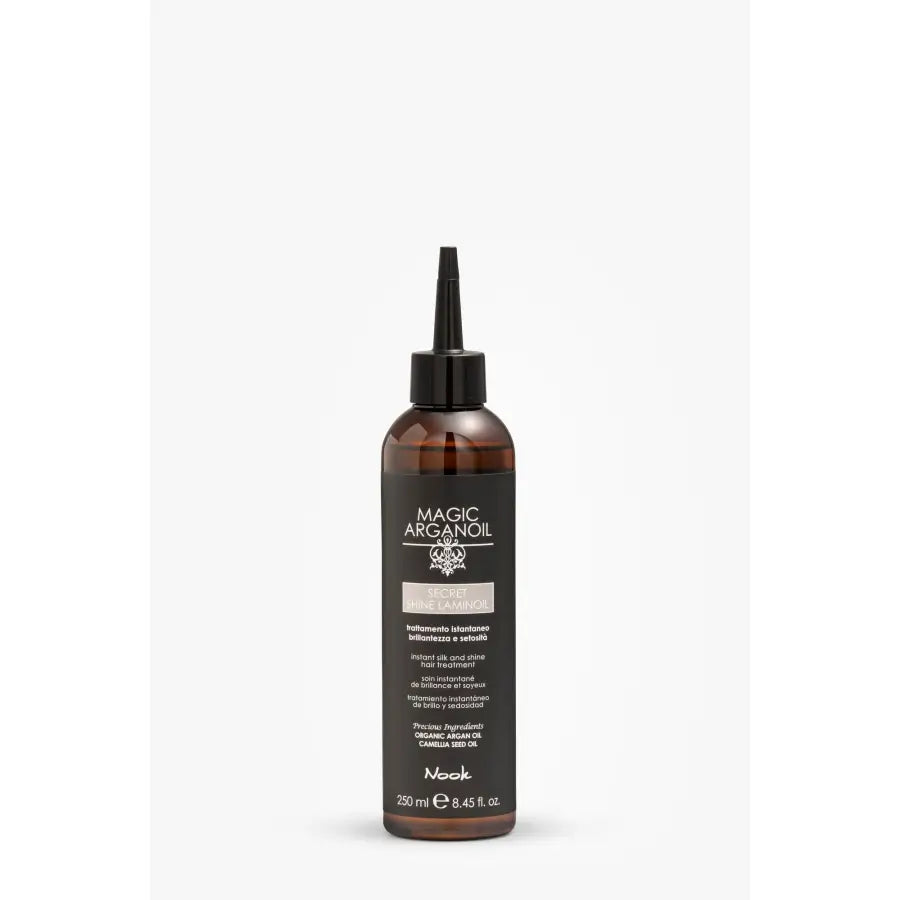 Tratament Laminoil pentru Păr Mătăsos și Strălucitor cu Efect Anti-Frizz Nook Magic ArganOil Secret - 250 ml - Păr