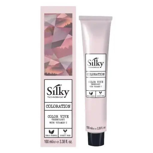 Vopsea de Păr Permanentă pentru Acoperirea Firelor Albe cu Amoniac Silky Coloration Cream 100ml - Păr
