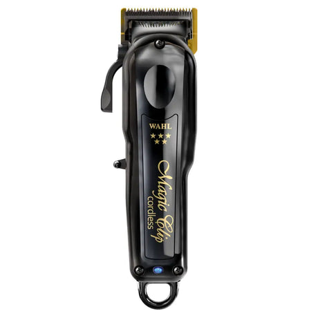 Wahl 5-Star Cordless Magic Clip Black – Mașină de Tuns Profesională cu Lamă Stagger-Tooth Motor Puternic și 8 Piepteni