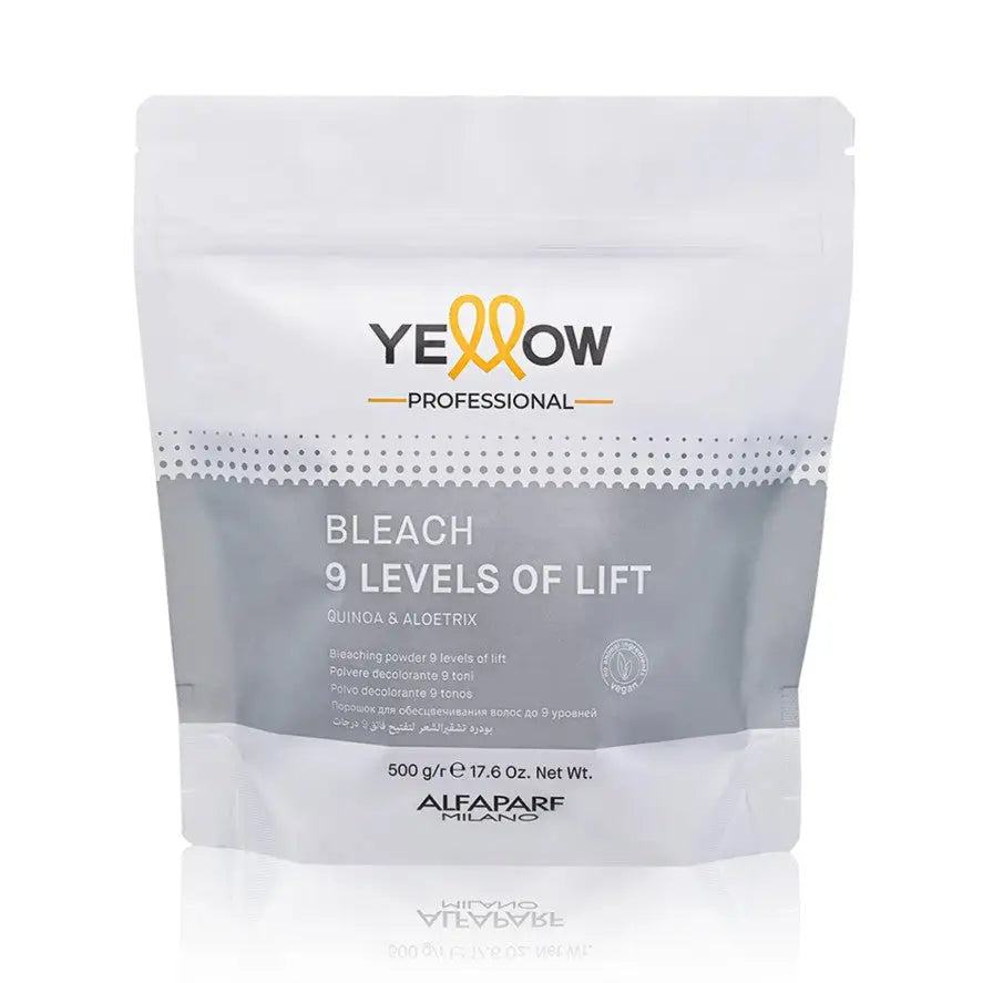Decolorant Alb cu Deschidere de până la 9 Tonuri Yellow - 500 g - Păr