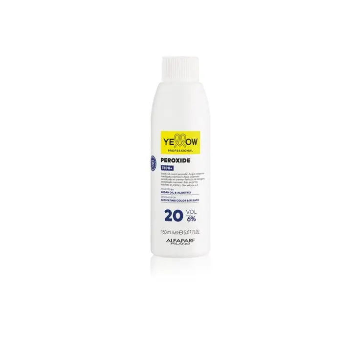 YELLOW Peroxide Tech + 6% 20Vol – Emulsie Oxidantă Profesională pentru Colorare Uniformă și Strălucitoare - 150 ml - Păr