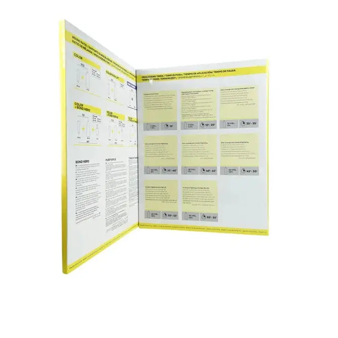 Yellow Professional Catalog Culori 2025 – Paletar Oficial cu Nuanțe Profesionale de Vopsea de Păr - Păr