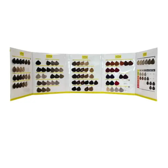 Yellow Professional Catalog Culori 2025 – Paletar Oficial cu Nuanțe Profesionale de Vopsea de Păr - Păr