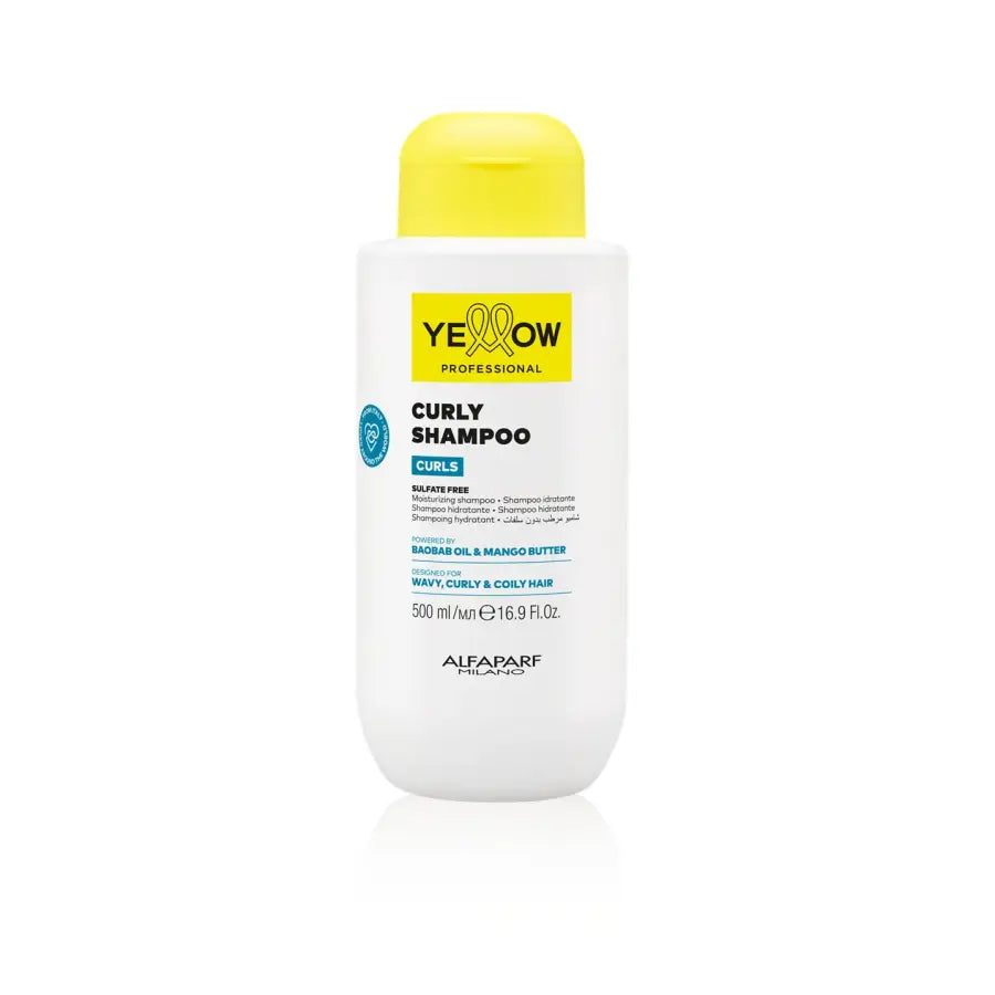Yellow Professional Curls Șampon pentru Păr Cret și Ondulat– Definire Hidratare și Anti-Frizz Descriere nouă cu semne