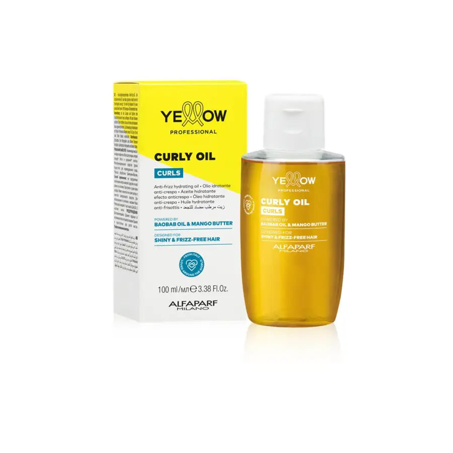 Yellow Professional Curls Ulei pentru Păr Cret– Hidratare Intensă Strălucire Naturală și Anti-Frizz Personalizabil