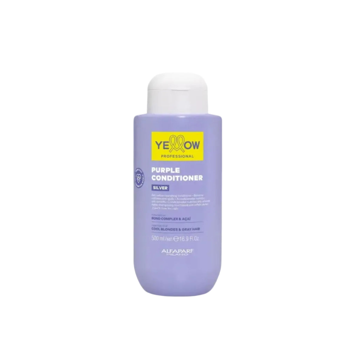 Yellow Silver Purple Conditioner 500ml – Balsam Violet Nutritiv pentru Păr Blond Rece sau Grizonat 💜✨ Catifelare