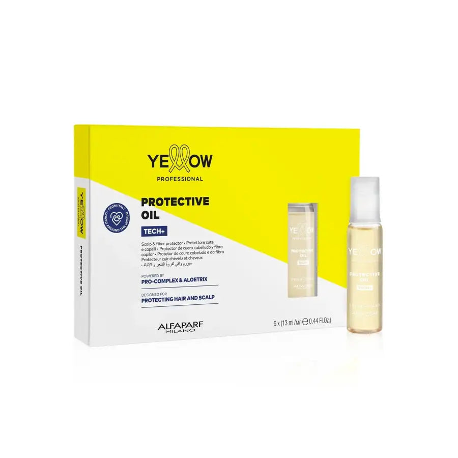 Yellow Ulei Protector 6x13ml – Ser Profesional cu Textură Gel pentru Protecția Scalpului și Firului de Păr în Timpul