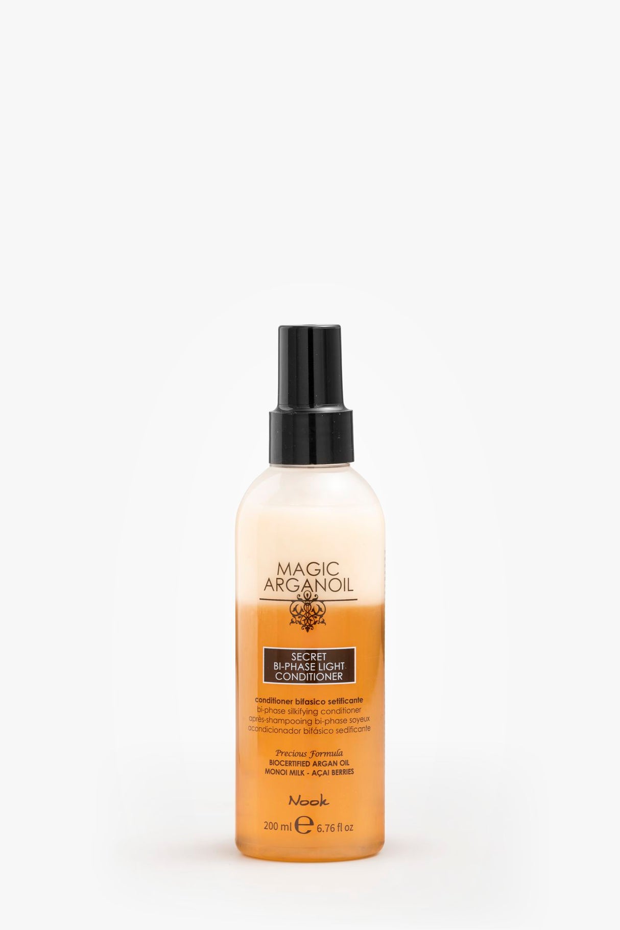 Balsam Spray Fără Clătire, cu Formulă Bifazică, Nook Magic ArganOil Bi-phase Light Conditioner 200ml