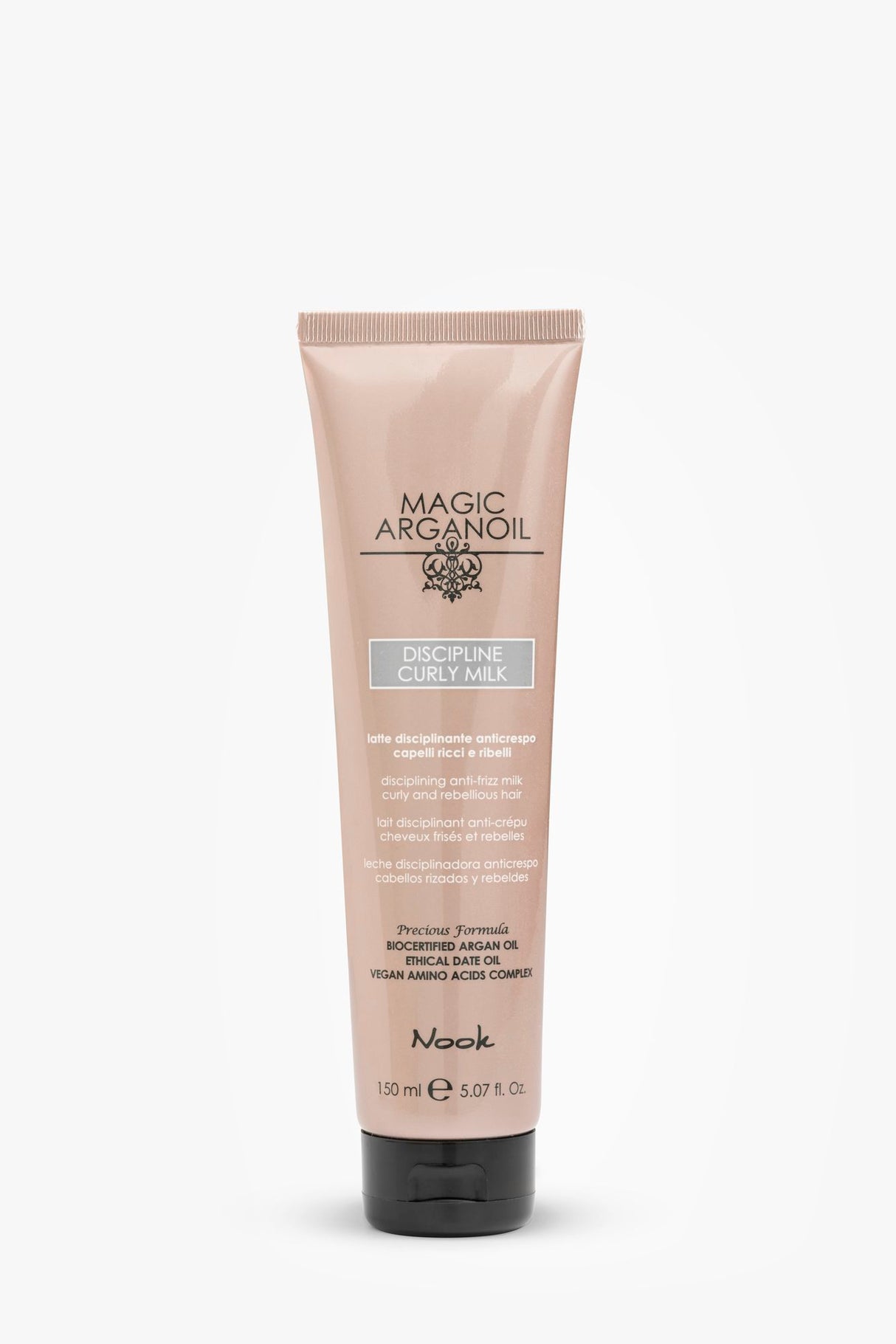 Lapte Anti-Frizz pentru Păr Rebel, cu Ulei de Argan, Nook Magic ArganOil Discipline