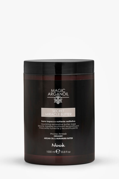 Mască Restructurantă pentru Părul Deteriorat, cu Unt de Argan și 91% Ingrediente Naturale, Nook Magic ArganOil Secret