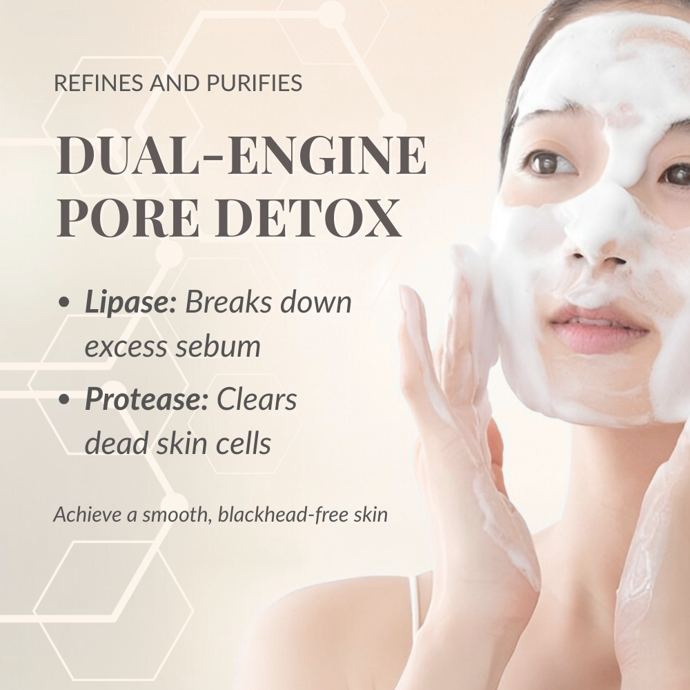 IREN Shizen START AFRESH Daily Enzyme Powder Wash 40g – Pudră Enzimatică de Curățare cu Orez, Acid Hialuronic și Papaya pentru Curățare Profundă și Luminozitate