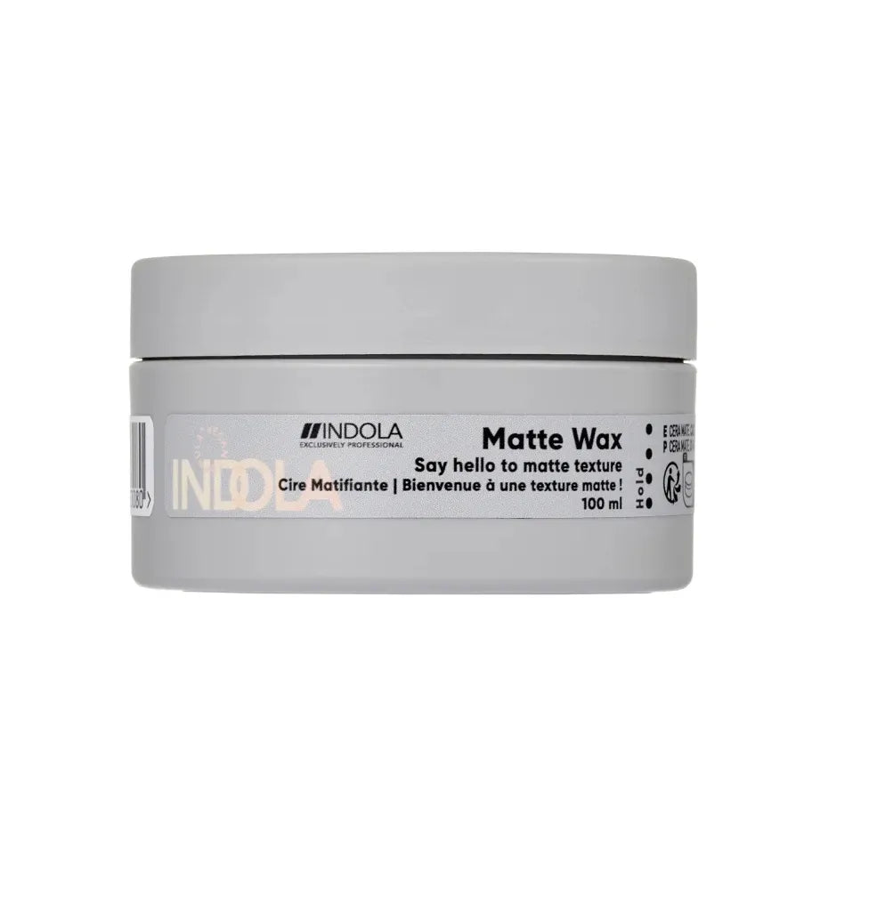 Indola Ceară De Păr Matte Wax 100ml, Pastă Modelatoare cu Fixare Puternică