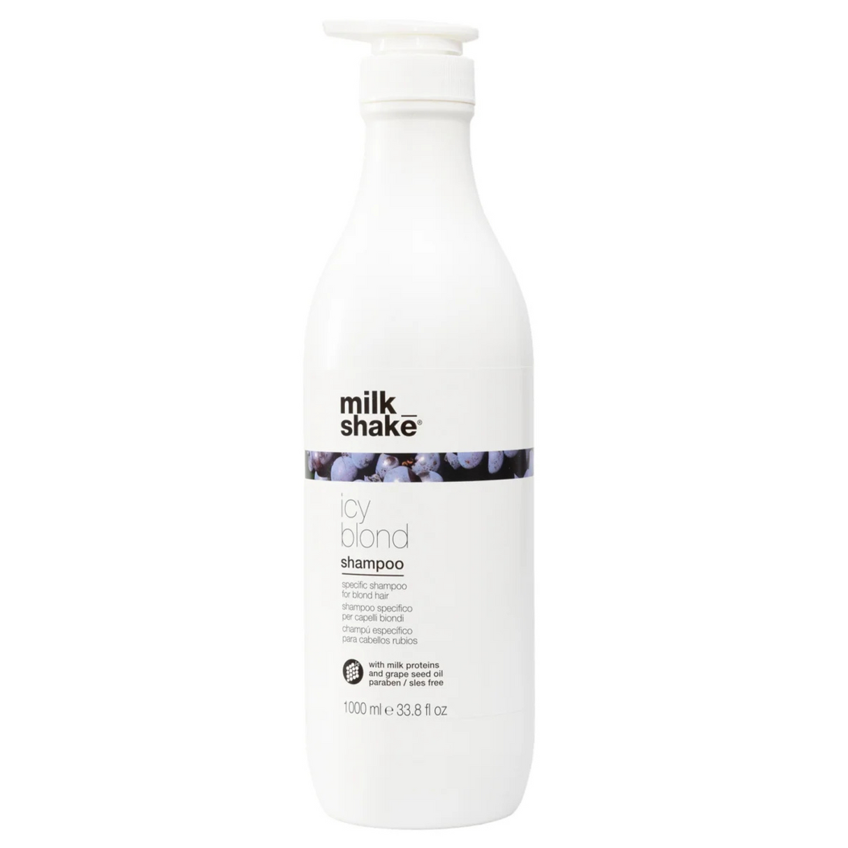 Șampon cu Pigment pentru Neutralizarea Tonurilor Galbene, pentru Păr Blond, Milk Shake Icy Blond Shampoo