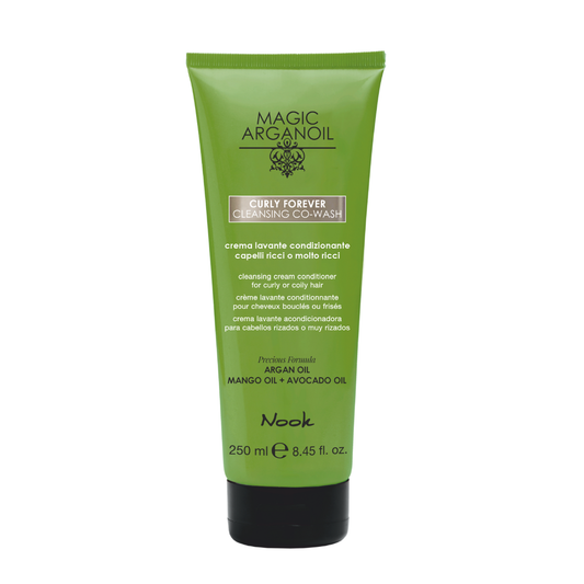 Nook Magic ArganOil Curly Forever Cleansing Co-Wash – Curățare delicată & hidratare intensă pentru părul creț și ondulat