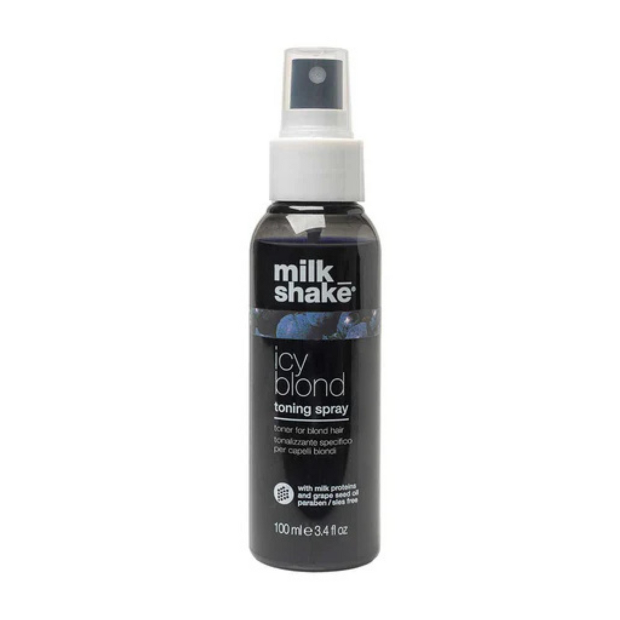 Spray Leave-in Nuanțator, pentru Neutralizarea Tonurilor Galbene din Părul Blond, Milk Shake Icy Blond Toning Spray 100ml