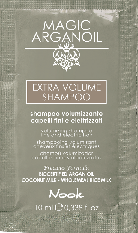 Șampon pentru Volum și Curățare Profundă, Îmbogățit cu Ulei de Argan și Lapte de Cocos, Nook Magic ArganOil Extra Volume