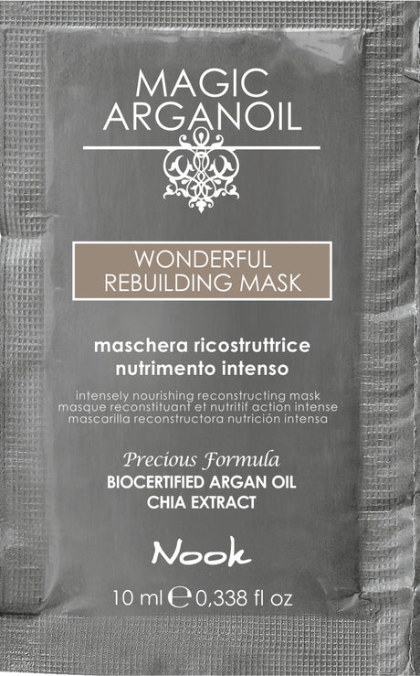 Mască de Păr pentru Reconstrucție Intensivă și Hidratare Profundă, Nook Magic ArganOil Wonderful