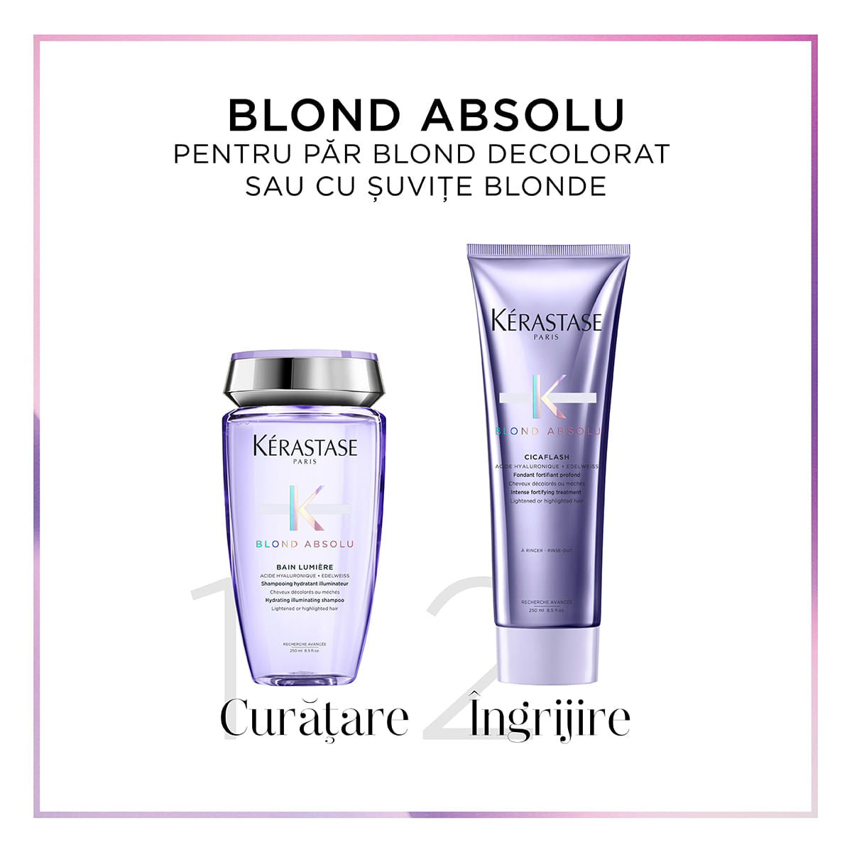 Kerastase Blond Absolu Set Cadou Șampon 250ml+Balsam  250ml