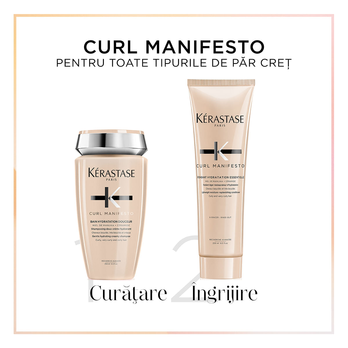 Kerastase Curl Manifesto Set Cadou Șampon 250ml+Balsam 250ml