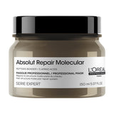 L’Oréal Professionnel Absolut Repair Molecular – Mască concentrată pentru păr deteriorat, cu 5 aminoacizi & peptide, 150ml
