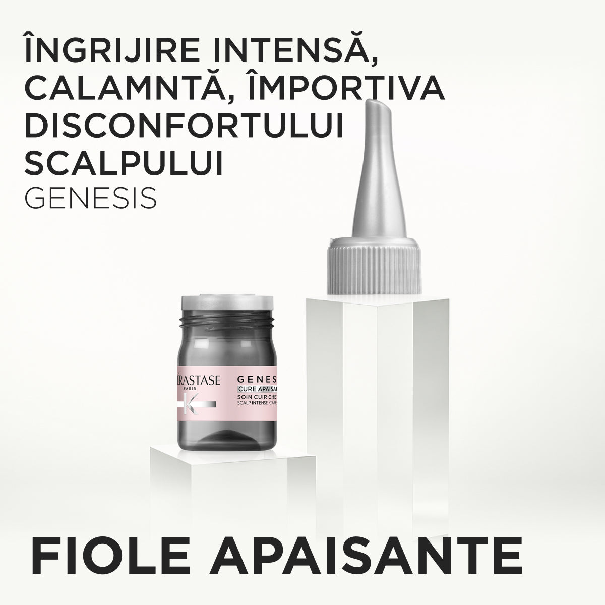 Kérastase Genesis Cure Apaisante – Tratament Intensiv Calmarea Disconfortului la Nivelul Scalpului 10x6ml
