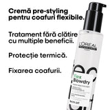 L’Oréal Professionnel Tecni.Art Flex Blowdry – Cremă Profesională Leave‑in 10‑în‑1 cu Protecție Termică, Fără Siliconi 190 ml