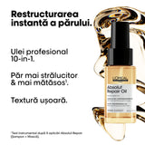 L’Oréal Professionnel Absolut Repair – Ulei Profesional Leave-In cu 10 Beneficii pentru Păr Uscat și Deteriorat – 30ml
