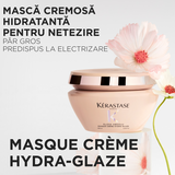 Kérastase Gloss Absolu Hydra-Glaze Cream Mask – Moisturizing Mask for Thick and Frizzy Hair, Intense Shine & Softness 200 ml