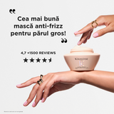 Kérastase Gloss Absolu Hydra-Glaze Cream Mask – Moisturizing Mask for Thick and Frizzy Hair, Intense Shine & Softness 200 ml
