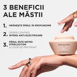 Kérastase Gloss Absolu Hydra-Glaze Cream Mask – Moisturizing Mask for Thick and Frizzy Hair, Intense Shine & Softness 200 ml