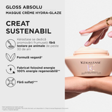 Kérastase Gloss Absolu Hydra-Glaze Cream Mask – Moisturizing Mask for Thick and Frizzy Hair, Intense Shine & Softness 200 ml