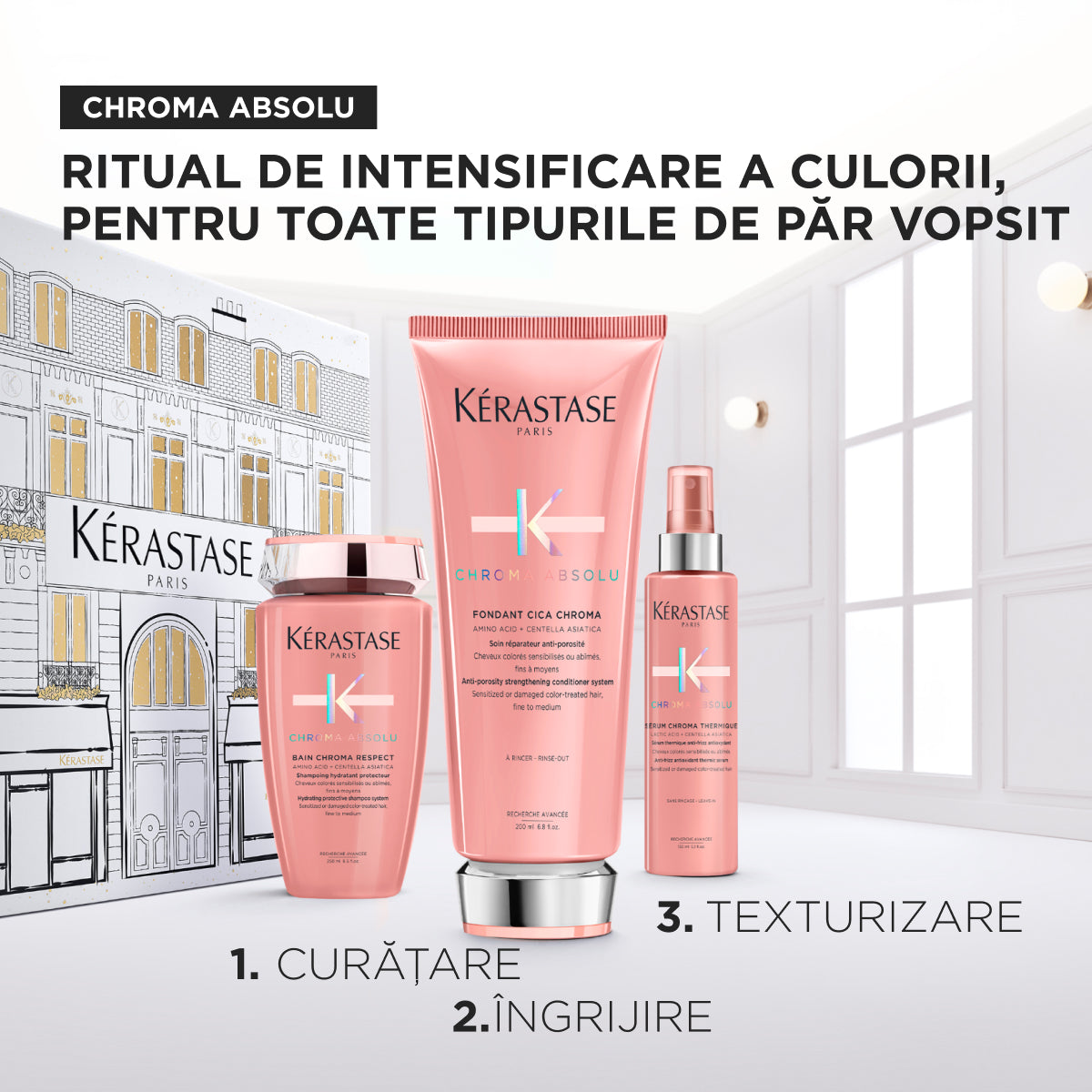 Kérastase Chroma Absolu Set Holidays 2025 – Răsfăț suprem pentru părul vopsit și sensibil
