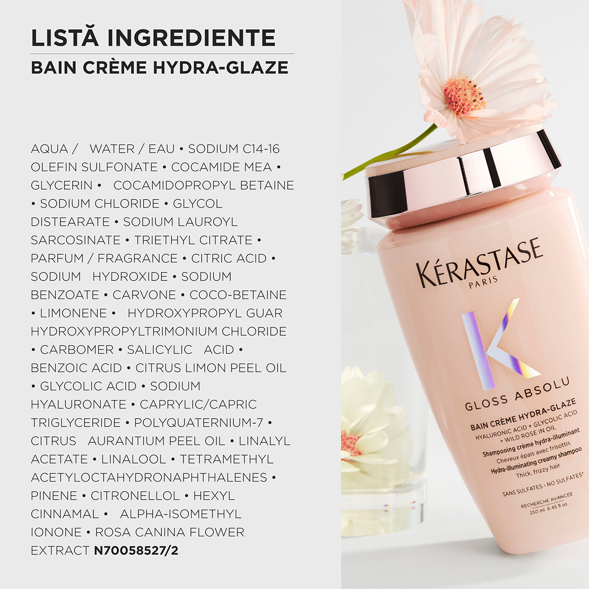 Kérastase Gloss Absolu Bain Crème Hydra-Glaze Șampon